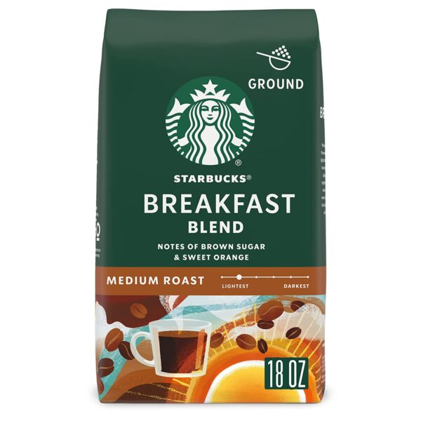 Starbucks Breakfast Blend Medium Roast Ground Coffee