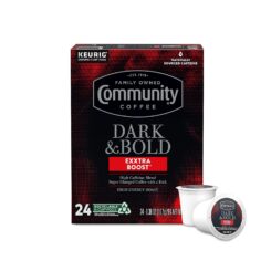 Community Coffee Dark & Bold Exxtra Boost K-Cup Pods