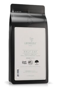 Lifeboost Coffee Half Caff Ground Coffee - Low Acid