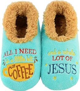 coffee, jesus, slipper